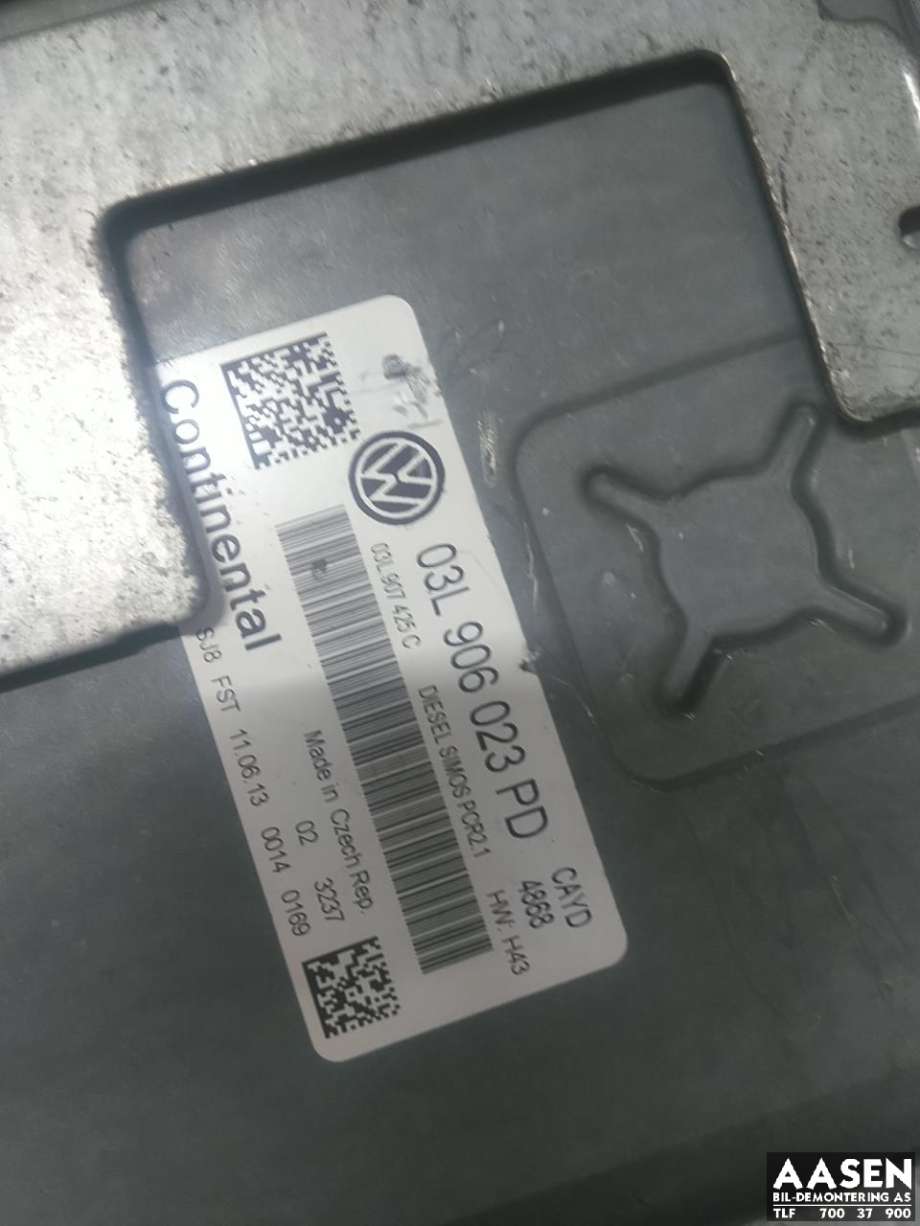Styreenhet motor til VW Caddy 2010-2015 (Type III, Fase 2)  (03L 906 023 TH|)