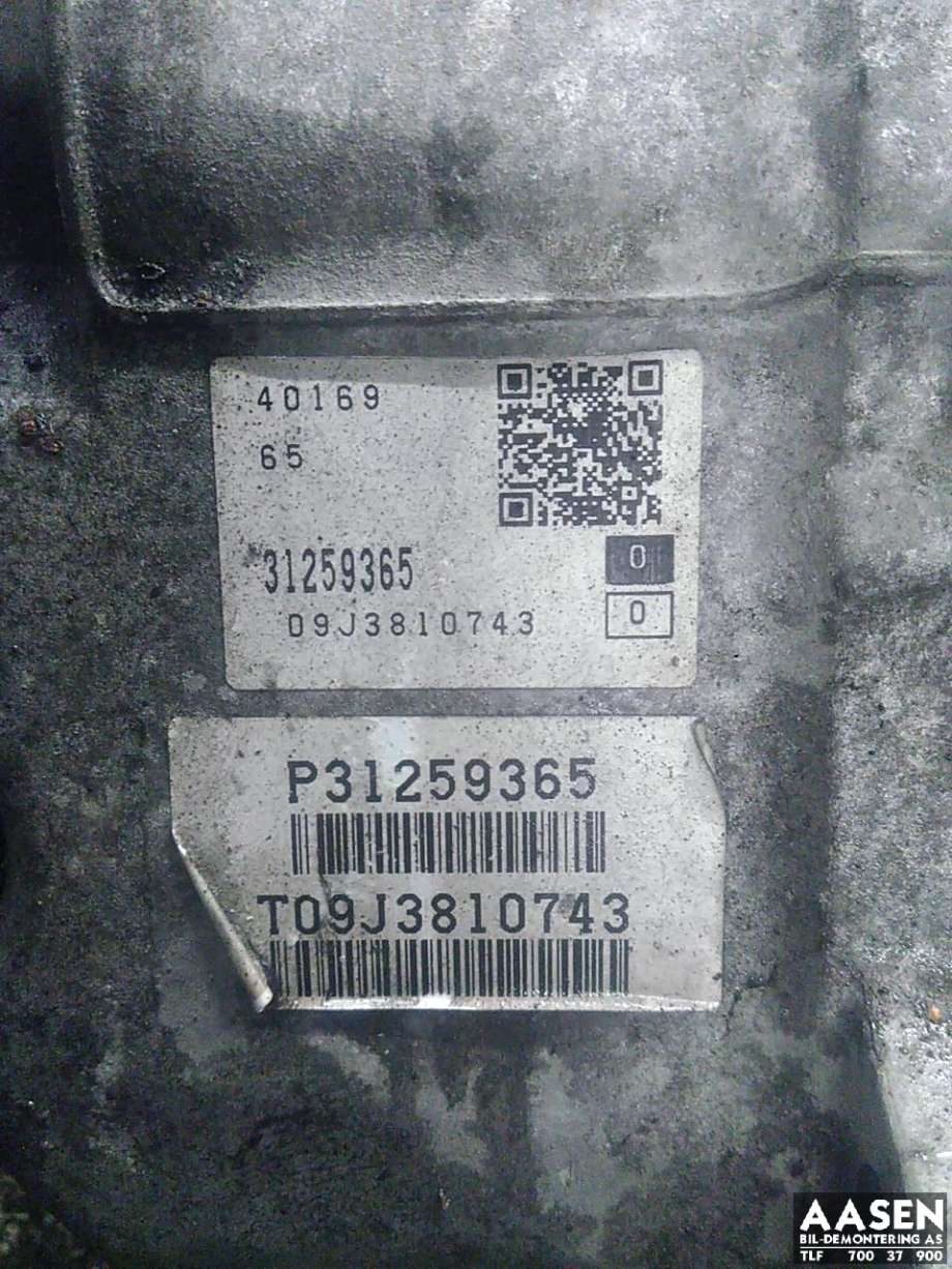 Girkasse 4WD hovedkasse til Volvo XC70 2008-2013 (Type II, Fase 1)  (36050884|)
