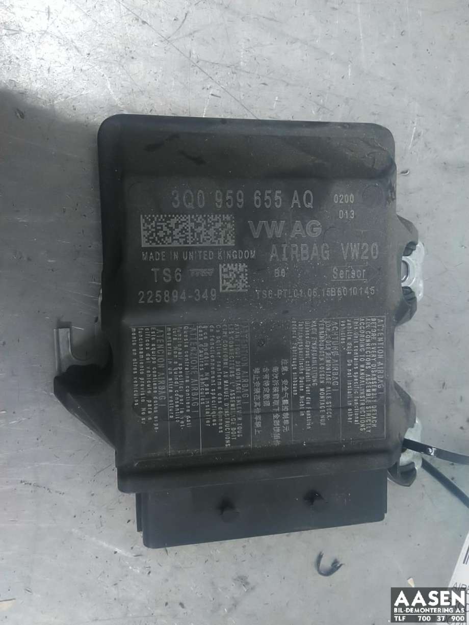 Airbag elektronikk til Škoda Octavia 2013-2016 (Type III, Fase 1) (3Q0 959 655 AQ|)