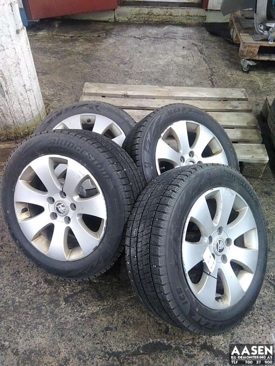 Hjulsett aluminium vinter til Škoda Octavia, 2013-2016 (Type III, Fase 1)