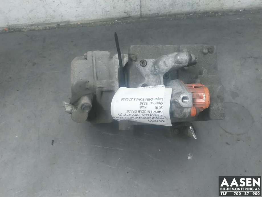 Aircondition kompressor elbil til Nissan Leaf, 2011-2017 (Type I)  