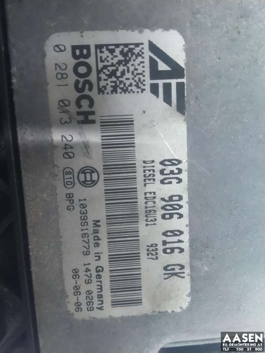 Styreenhet motor til VW Sharan 2000-2010 (Type I, Fase 2)