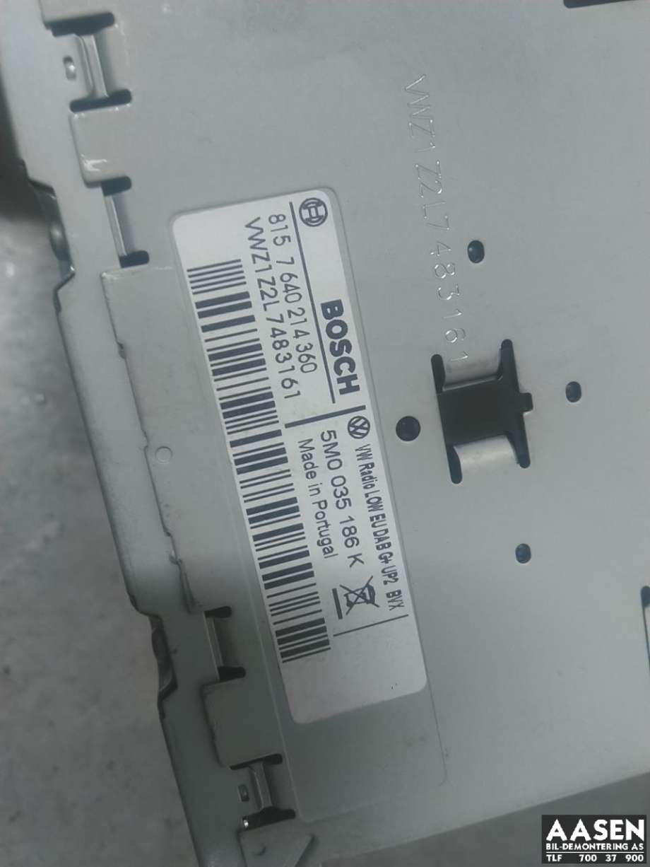 Bilstereo til VW Sharan 2010-->> (Type II)
