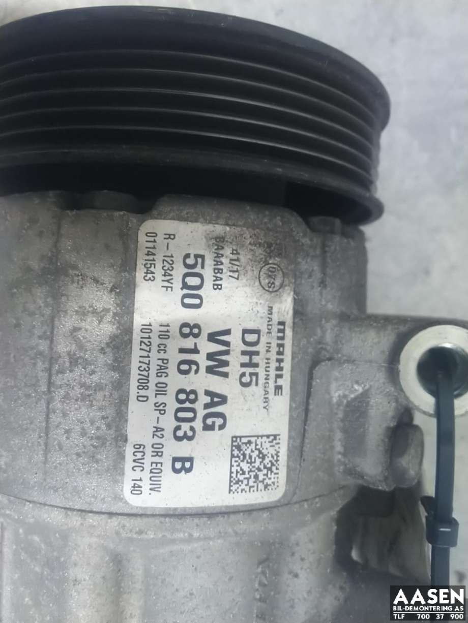 Aircondition kompressor til VW Tiguan 2016-2020 (Type II, Fase 1)  (5Q0 816 803 D|)