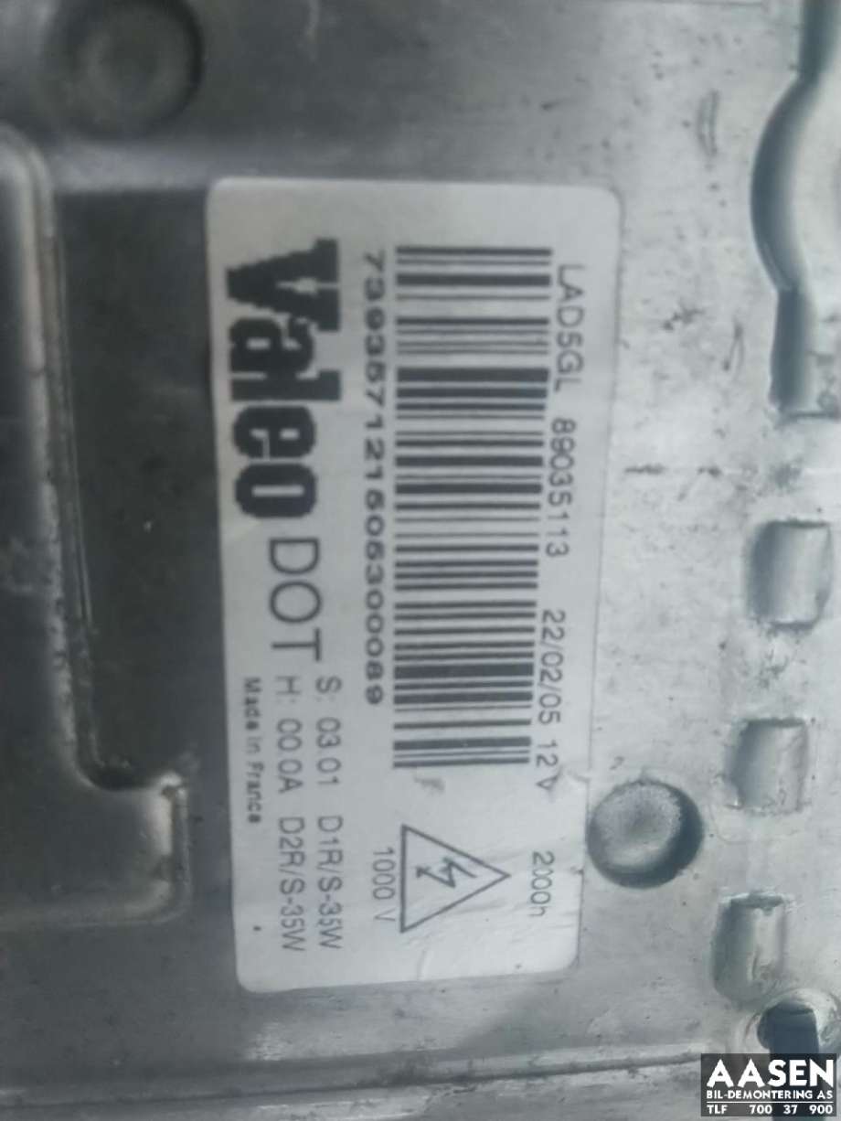 Styreenhet xenon/ballast til Volvo XC70 2005-2007 (Type I, Fase 2)