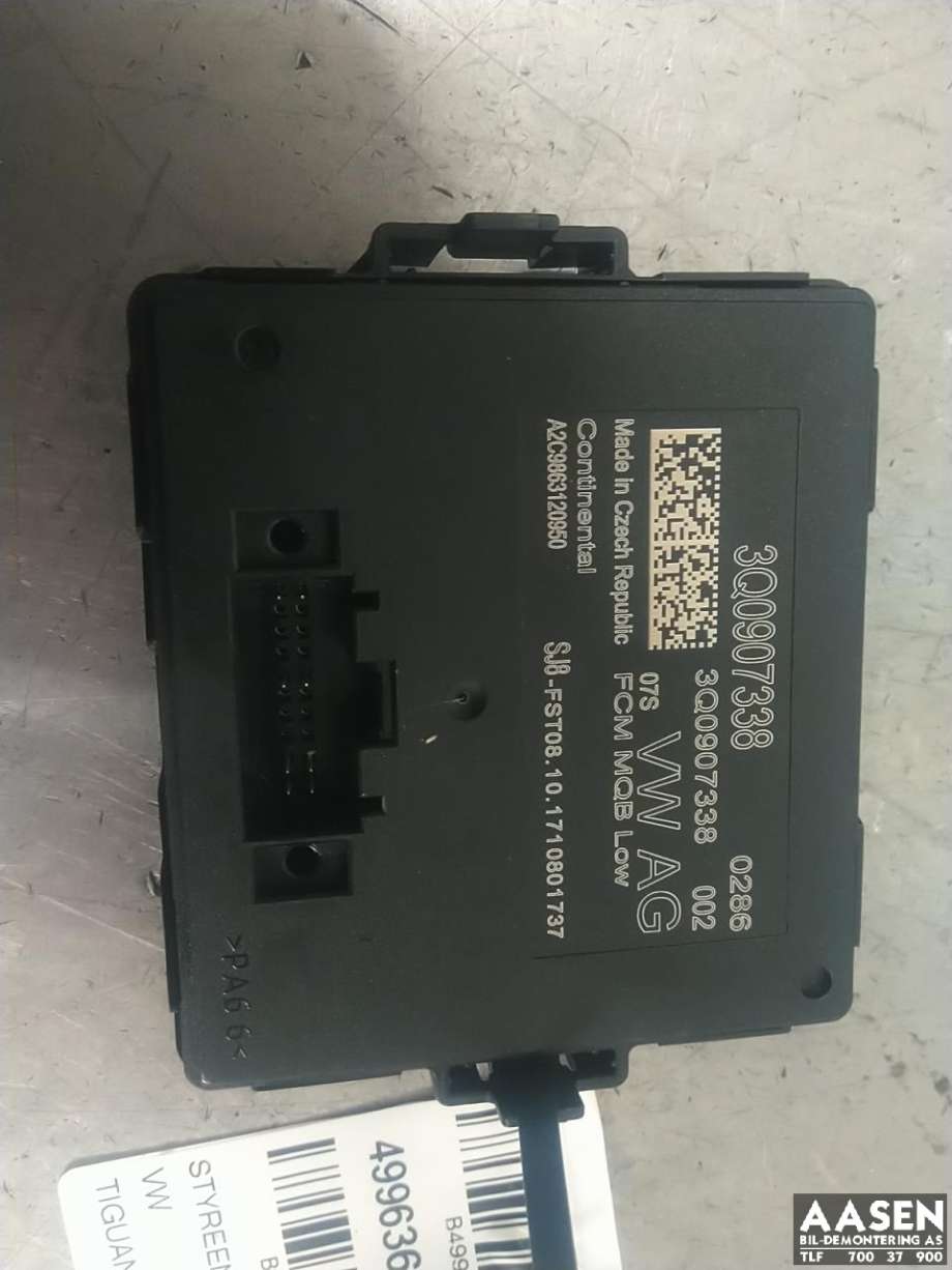 Styreenhet lys (LCM - Light Control Module) til VW Tiguan, 2016-2020 (Type II, Fase 1)  (3Q0 907 338)