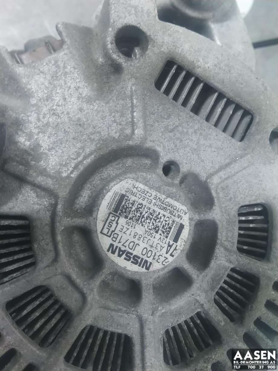 Dynamo diesel til Nissan Qashqai 2010-2014 (Type I, Fase 2)