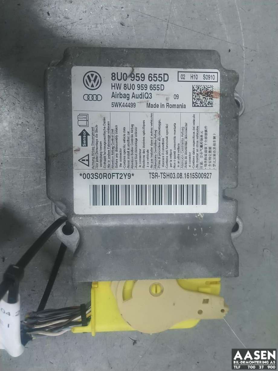 Airbag elektronikk til Audi Q3 2015-2018 (Type I, Fase 2)