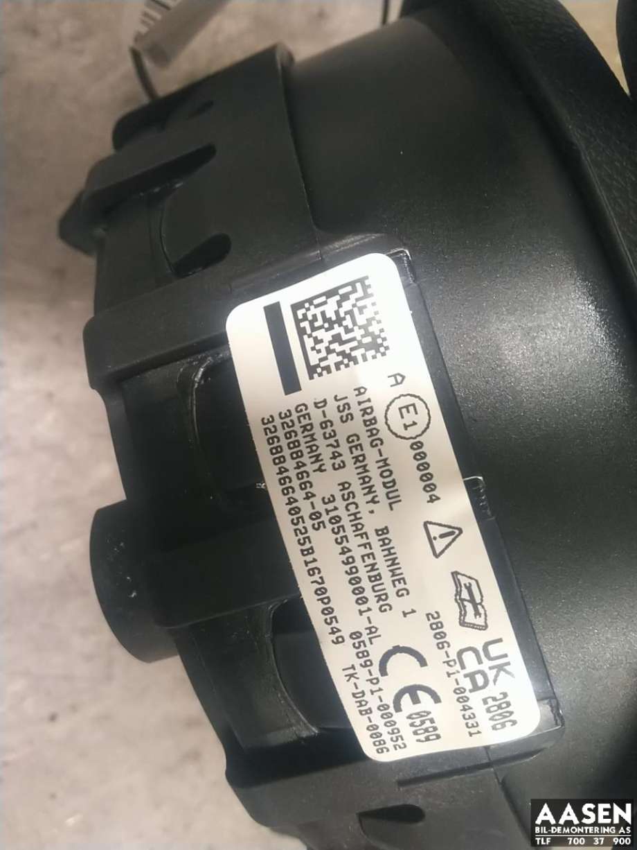 Airbag rattpute til BMW 3-Serie 2005-2011 (E90/E91/E92/E93) (E90/E91/E92/E93) 