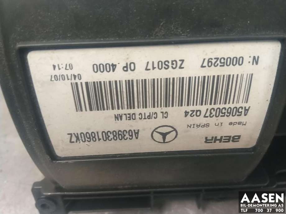 Varmeapparat motor til Mercedes Vito/Viano 2004-2010 (Fase 1) (W639) (W639) 