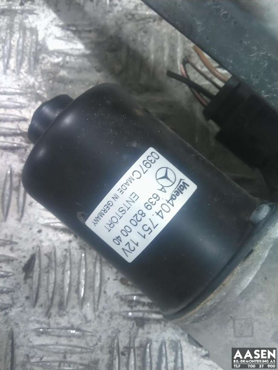 Viskermotor frontrute komplett m/overføring til Mercedes Vito/Viano 2004-2010 (Fase 1) (W639) (W639)