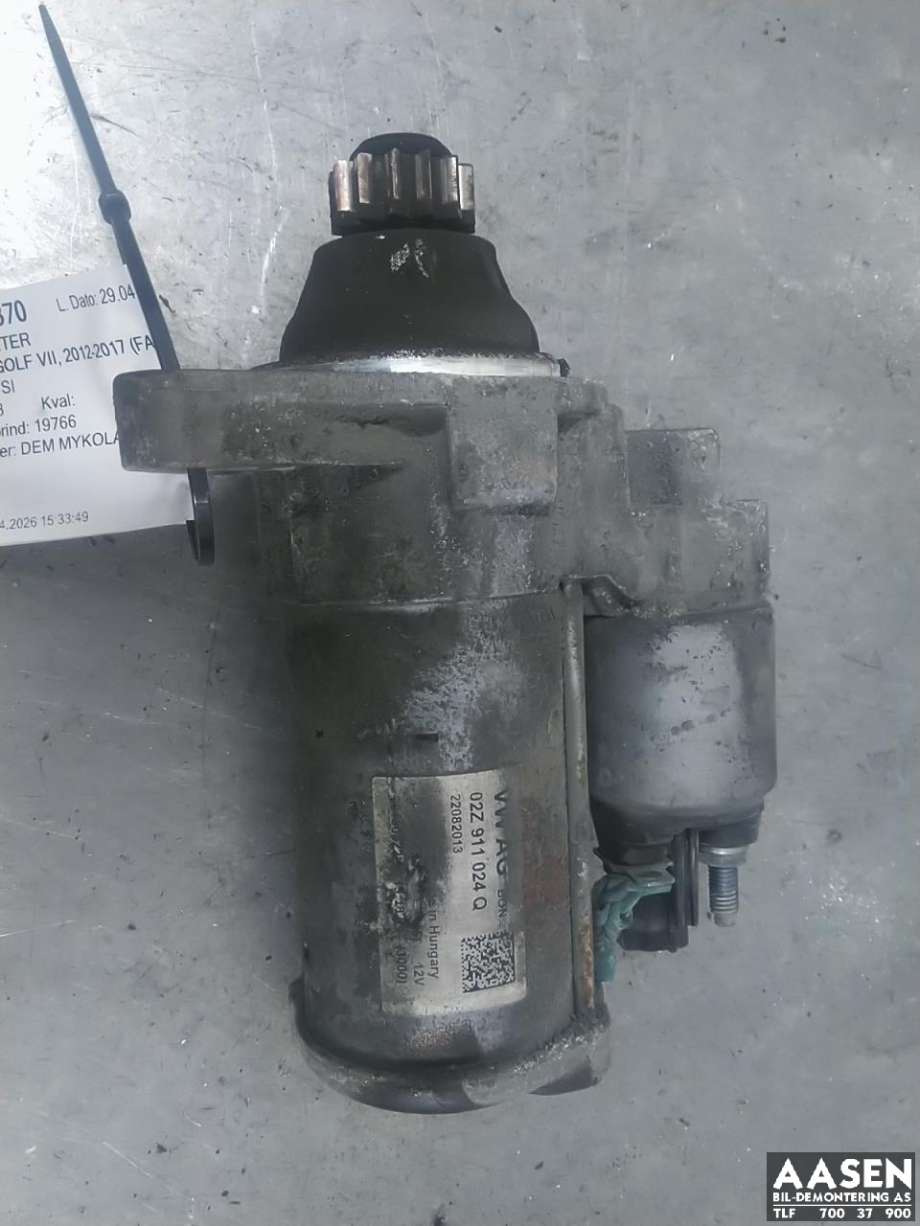 Starter til VW Golf VII 2012-2017 (Fase 1)
