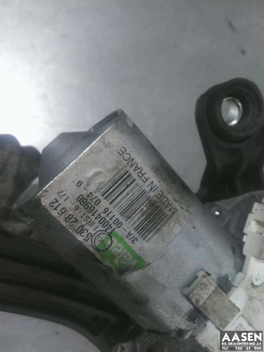 Viskermotor bakrute til Fiat Scudo 2007-2017 (Type II)  