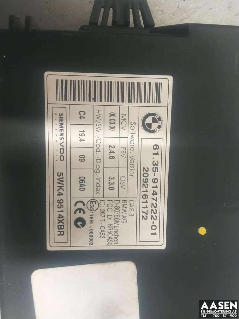 Styreenhet diverse til BMW X5 2007-2013 (E70) (E70) 