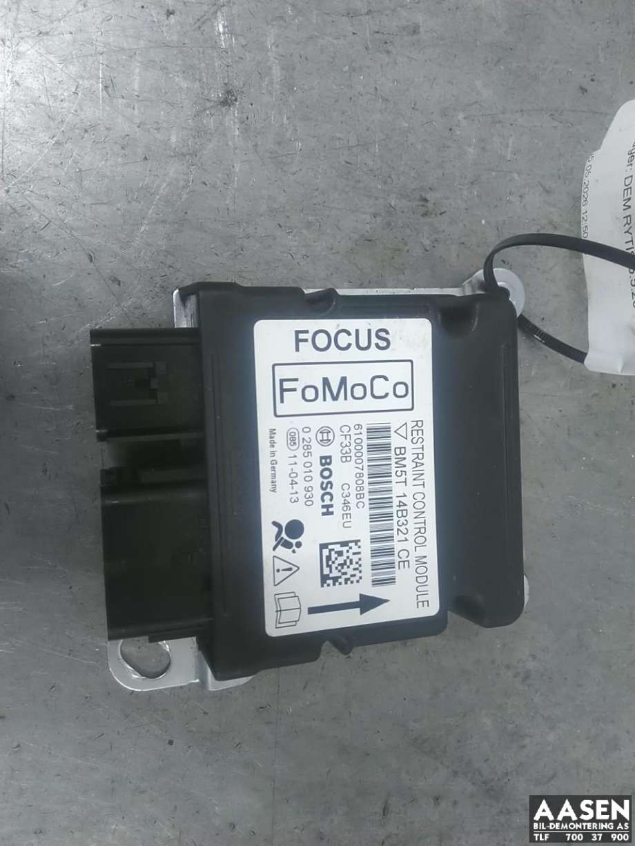Airbag elektronikk til Ford Focus, 2011-2014 (Type III, Fase 1)