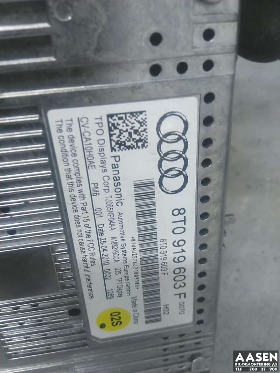 Bilstereo navigasjon skjerm til Audi A5 2007-2016 (Type I)