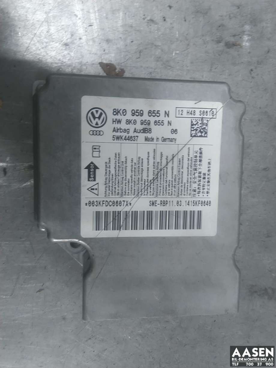 Airbag elektronikk til Audi A4, 2007-2014 (Type IV) (B8) (B8) 