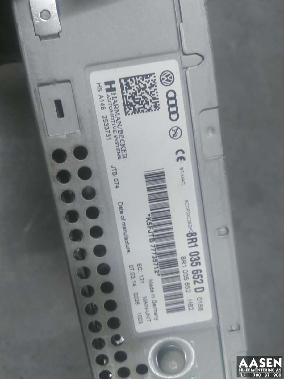 Bilstereo til Audi A4 2007-2014 (Type IV) (B8) (B8) 