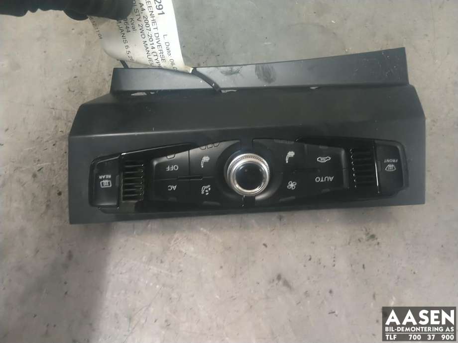Styreenhet diverse til Audi A4, 2007-2014 (Type IV) (B8) (B8) 
