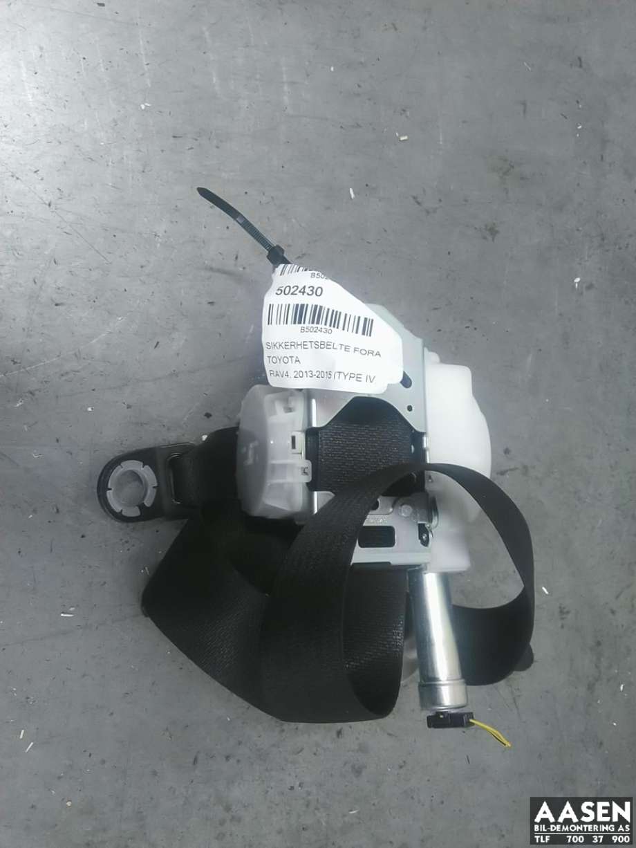 Sikkerhetsbelte foran høyre til Toyota RAV4, 2013-2015 (Type IV, Fase 1)