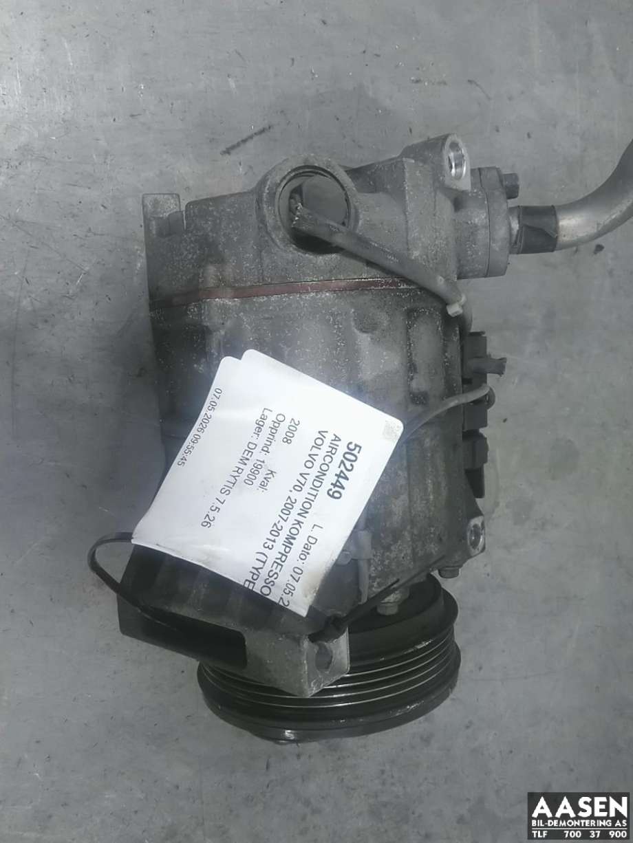 Aircondition kompressor til Volvo V70 2007-2013 (Type III, Fase 1)