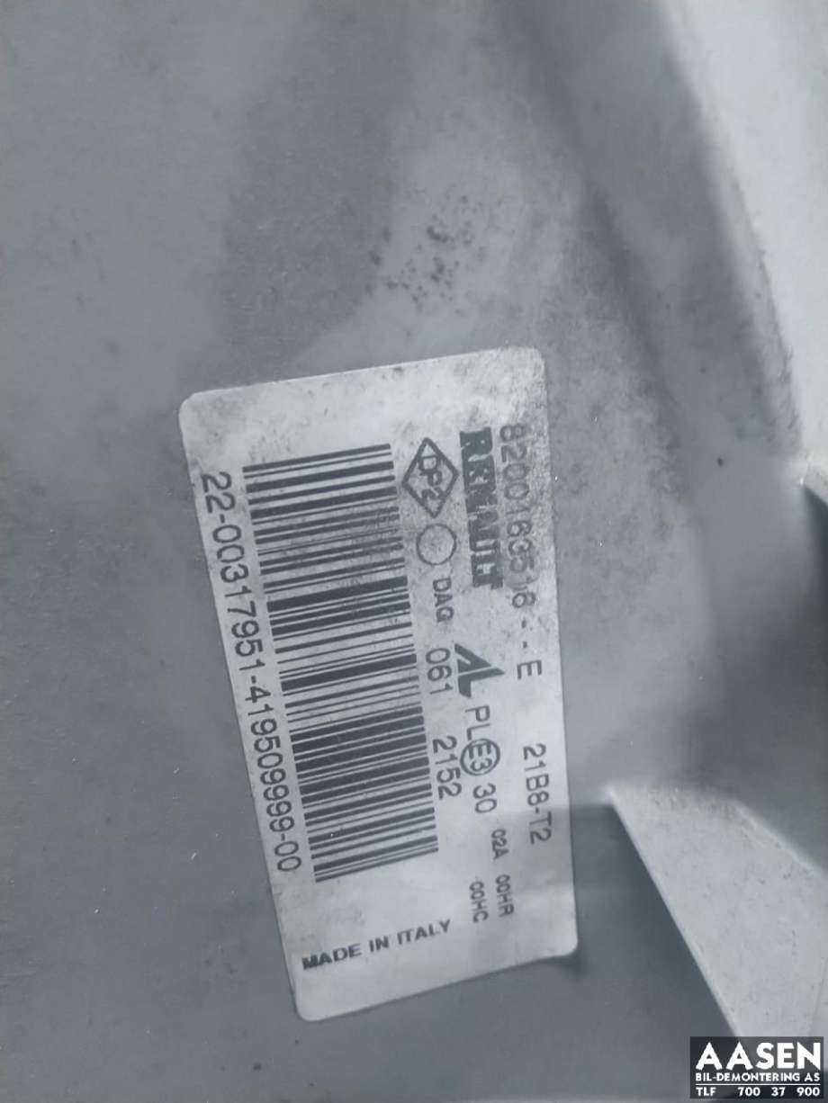 Frontlykt venstre halogen til Renault Master 2002-2010 (Type II, Fase 2)