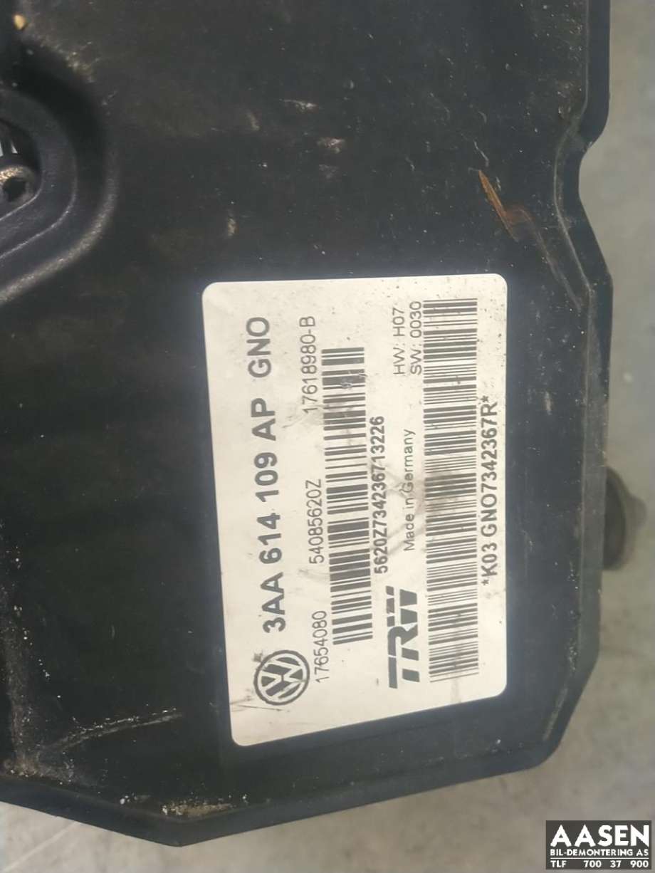 ABS sentral til VW Passat 2011-2015 (B7) (B7) (3AA 614 109 BM|)