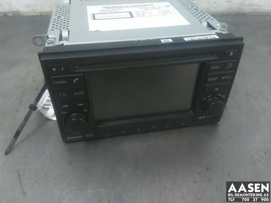 Bilstereo navigasjon til Nissan Qashqai, 2010-2014 (Type I, Fase 2)  