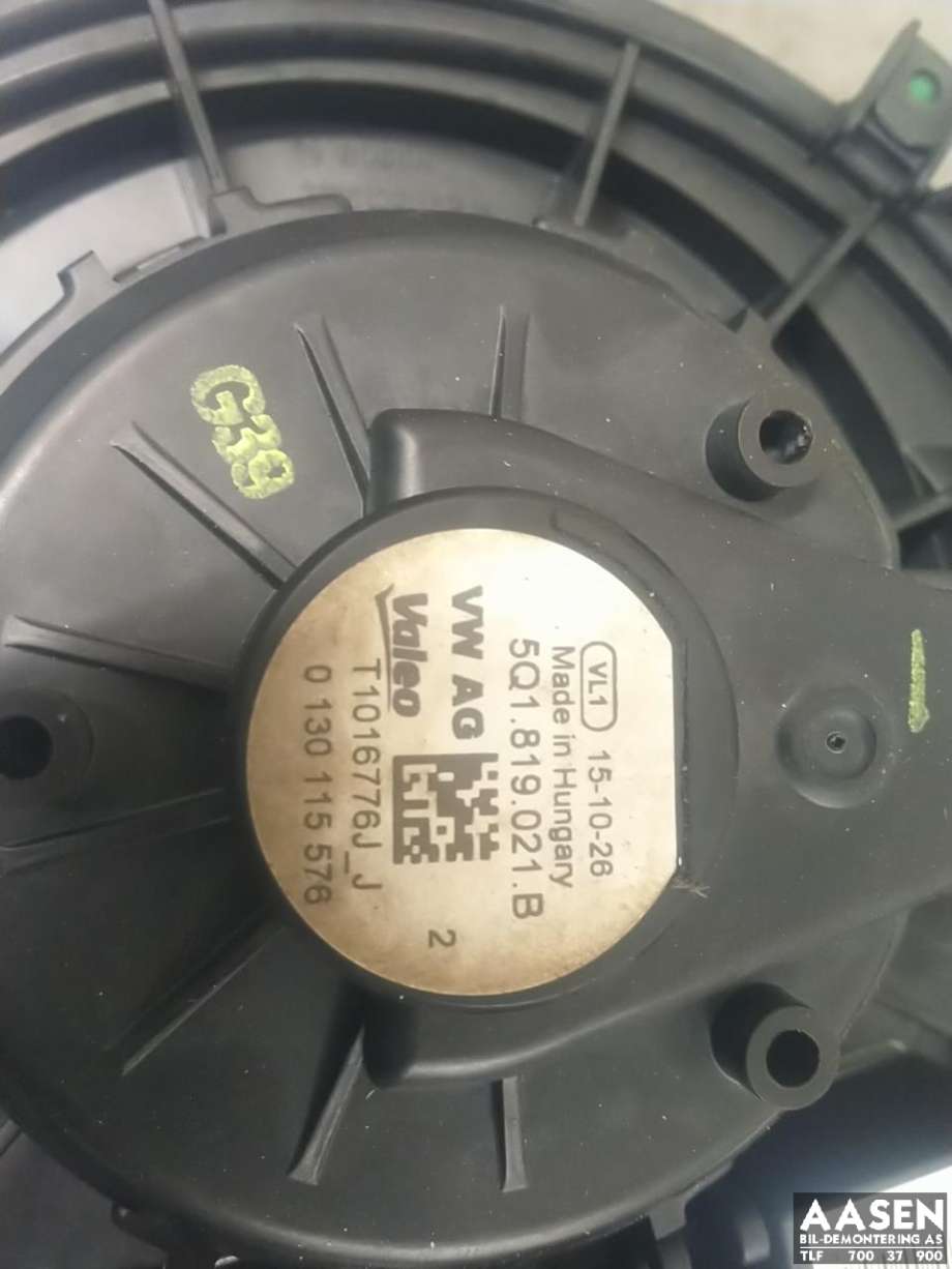 Varmeapparat motor til VW Golf VII 2012-2017 (Fase 1)  