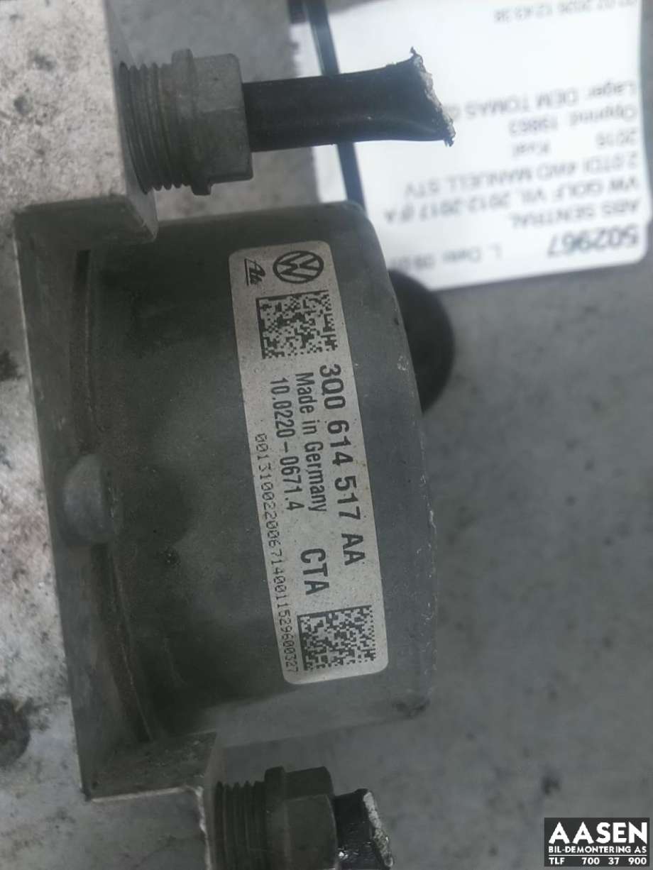 ABS sentral til VW Golf VII 2012-2017 (Fase 1)  (3Q0 614 517 AF|)
