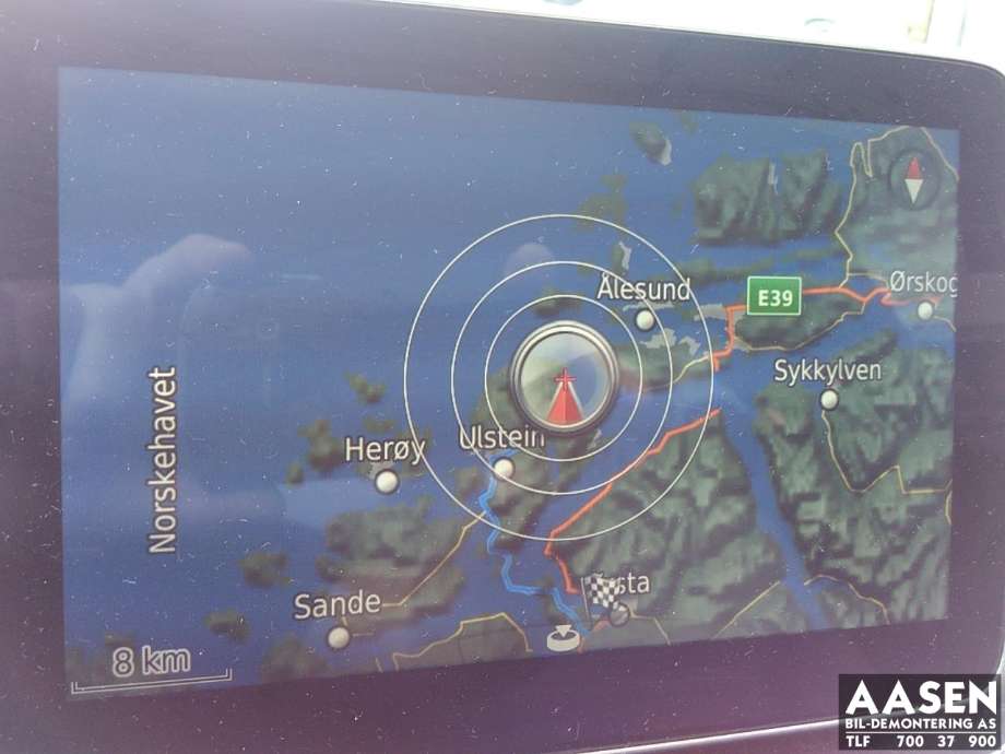 Bilstereo navigasjon skjerm til Mercedes B-Klasse, electric drive 2014-2018 (W242) (W242) (A 166 900 01 15|A 166 900 78 14|)