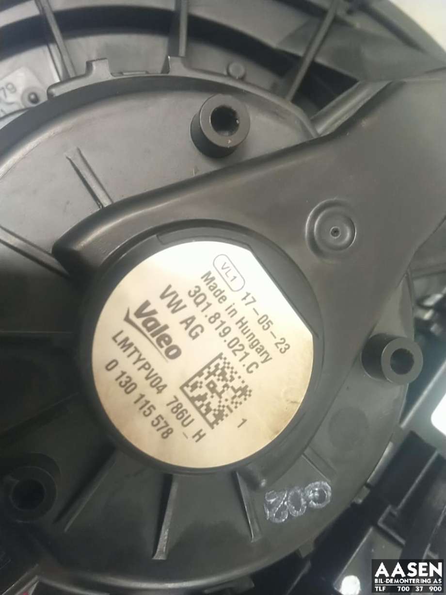 Varmeapparat motor til VW Touran 2015-2021 (Type II)  