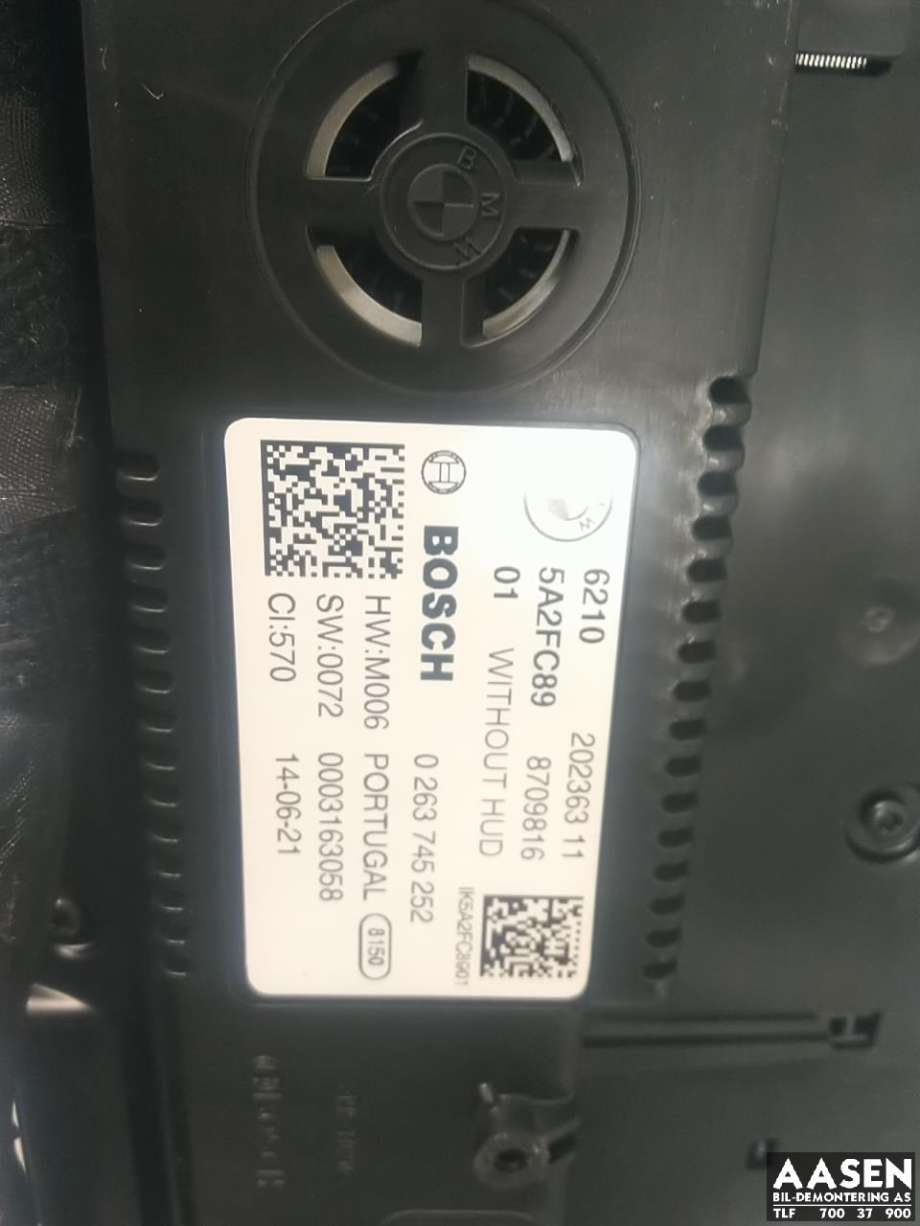 Instrumentpanel til BMW 1-Serie 2019-->> (F40) (F40) 