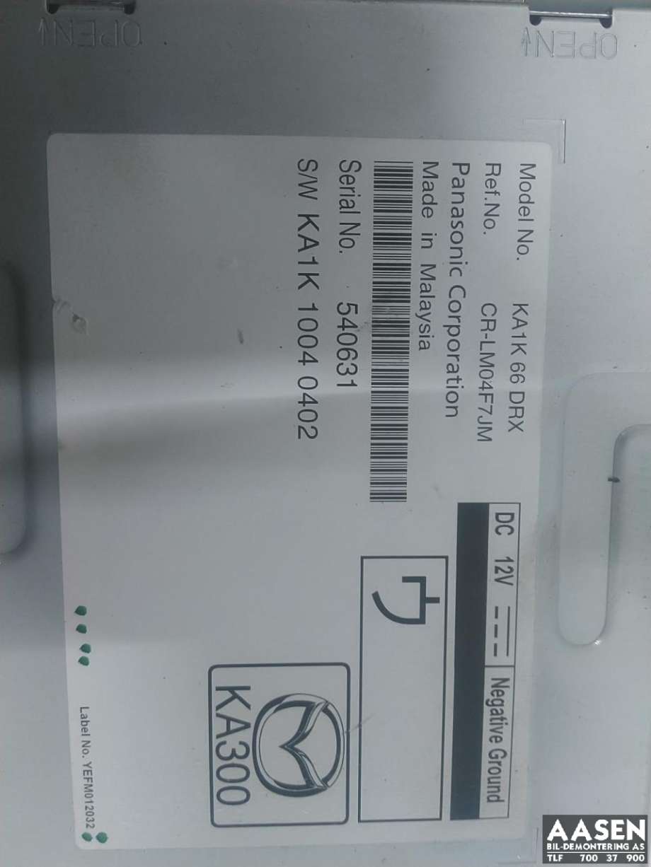 Styreenhet diverse til Mazda CX-5 2012-2017 (Type I)  