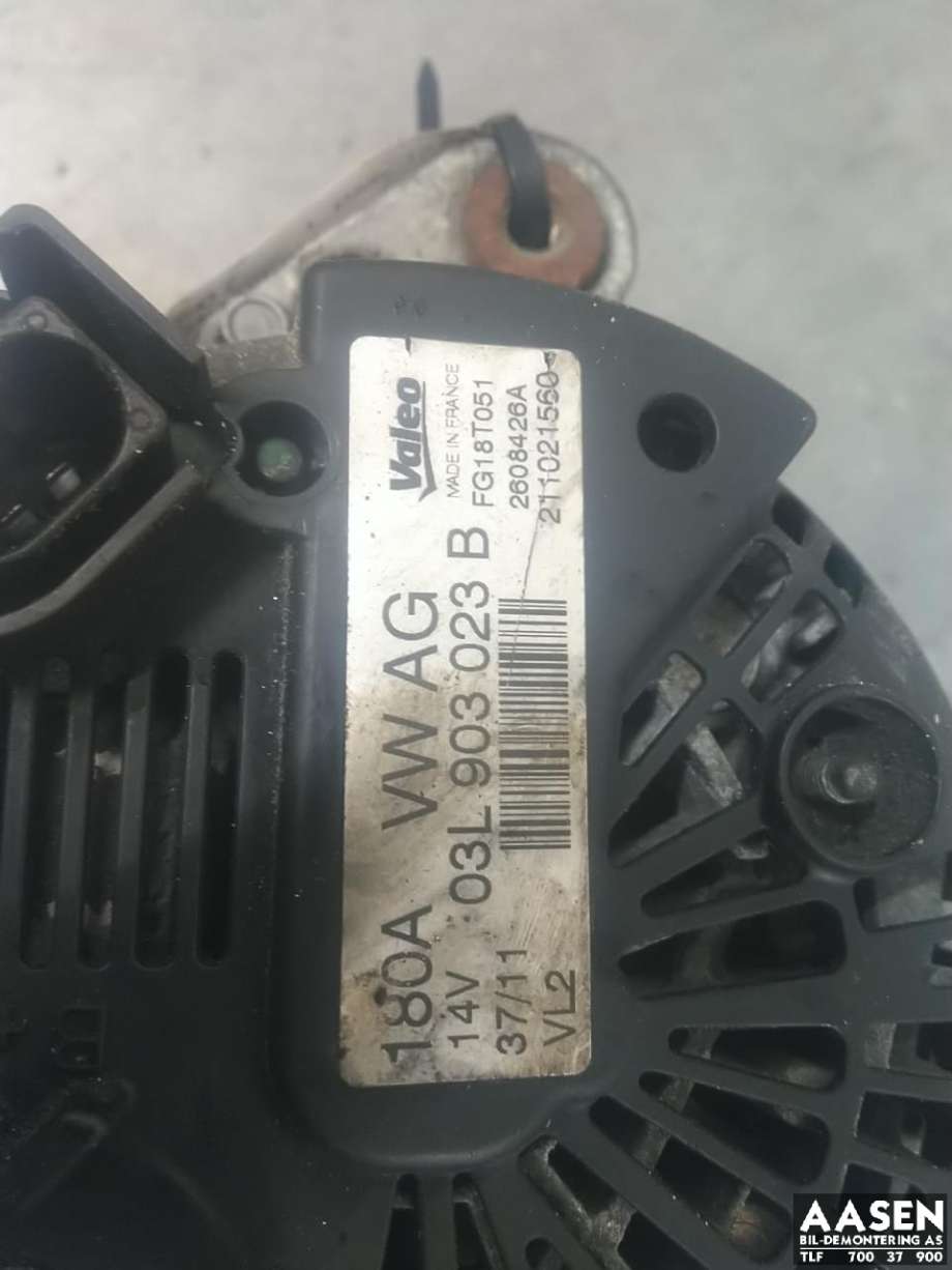 Dynamo diesel til VW Sharan 2010-->> (Type II)  