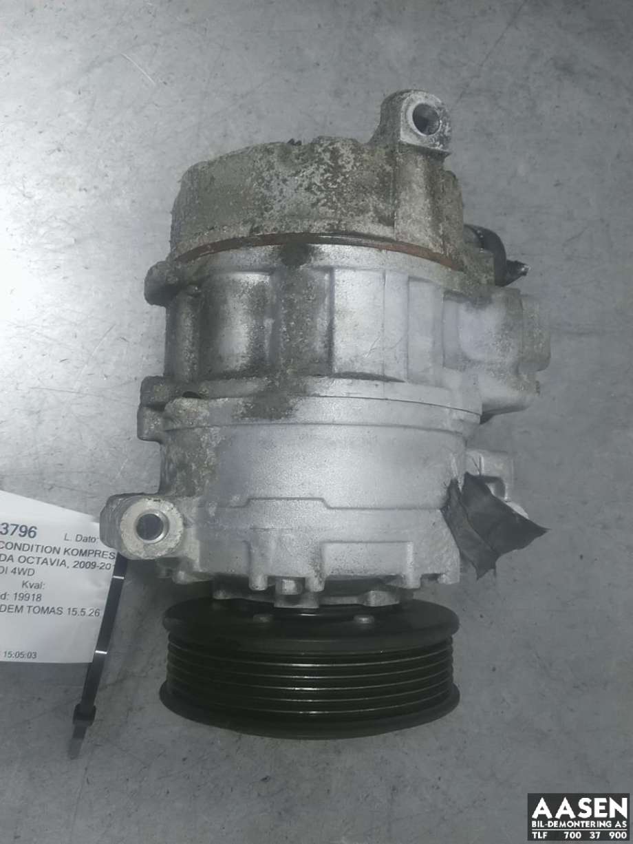 Aircondition kompressor til Škoda Octavia, 2009-2013 (Type II, Fase 2)  