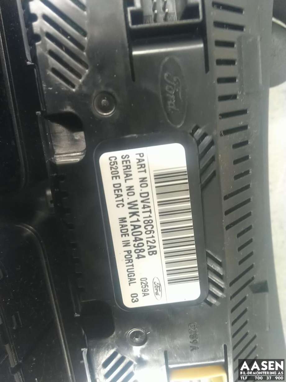 Varmeapparat betjening til Ford Kuga 2013-2019