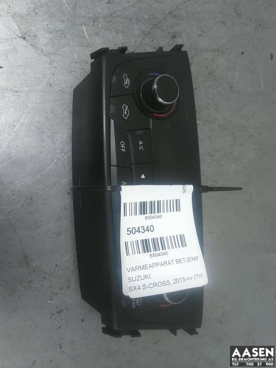 Varmeapparat betjening til Suzuki SX4 S-CROSS, 2013-->> (Type II)  