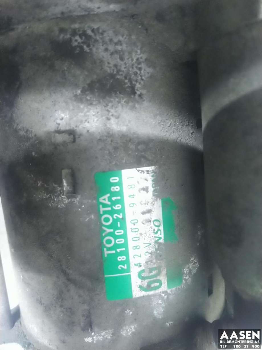 Starter diesel til Toyota RAV4 2013-2015 (Type IV, Fase 1)