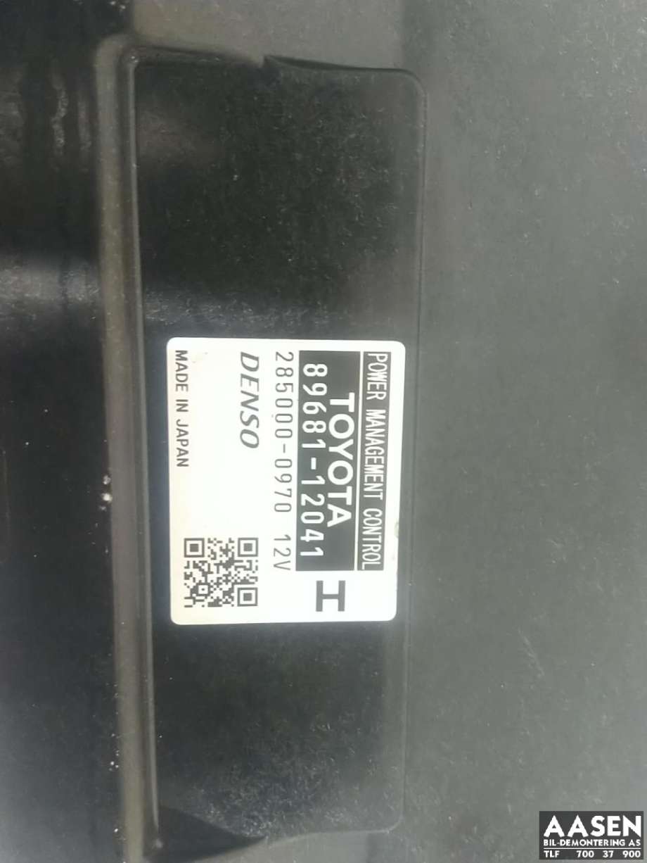 Styreenhet diverse til Toyota Auris 2010-2012 (Type I, Fase 2)  