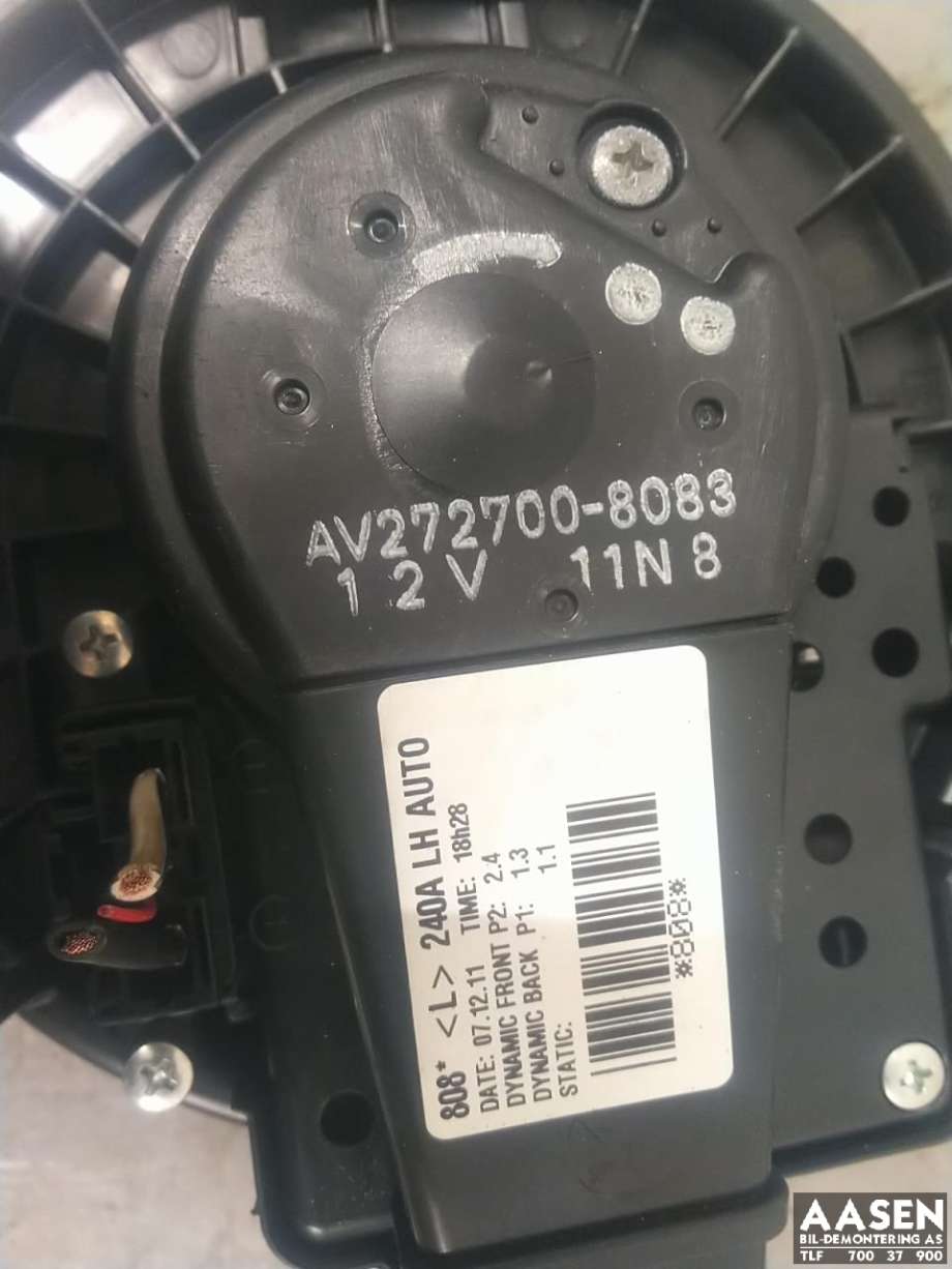 Varmeapparat motor til Toyota Auris 2010-2012 (Type I, Fase 2)  