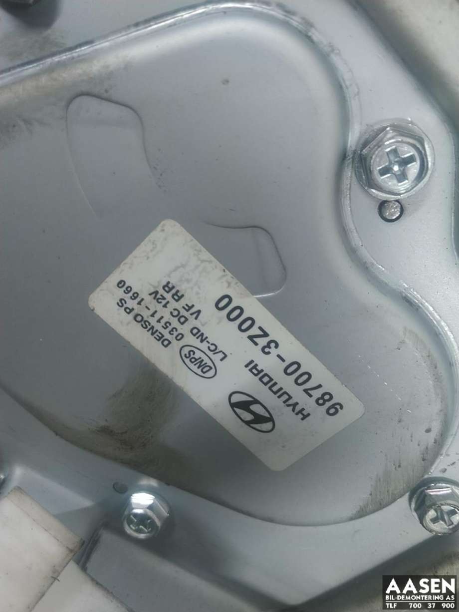 Viskermotor bakrute til Hyundai i40 2012-2017  