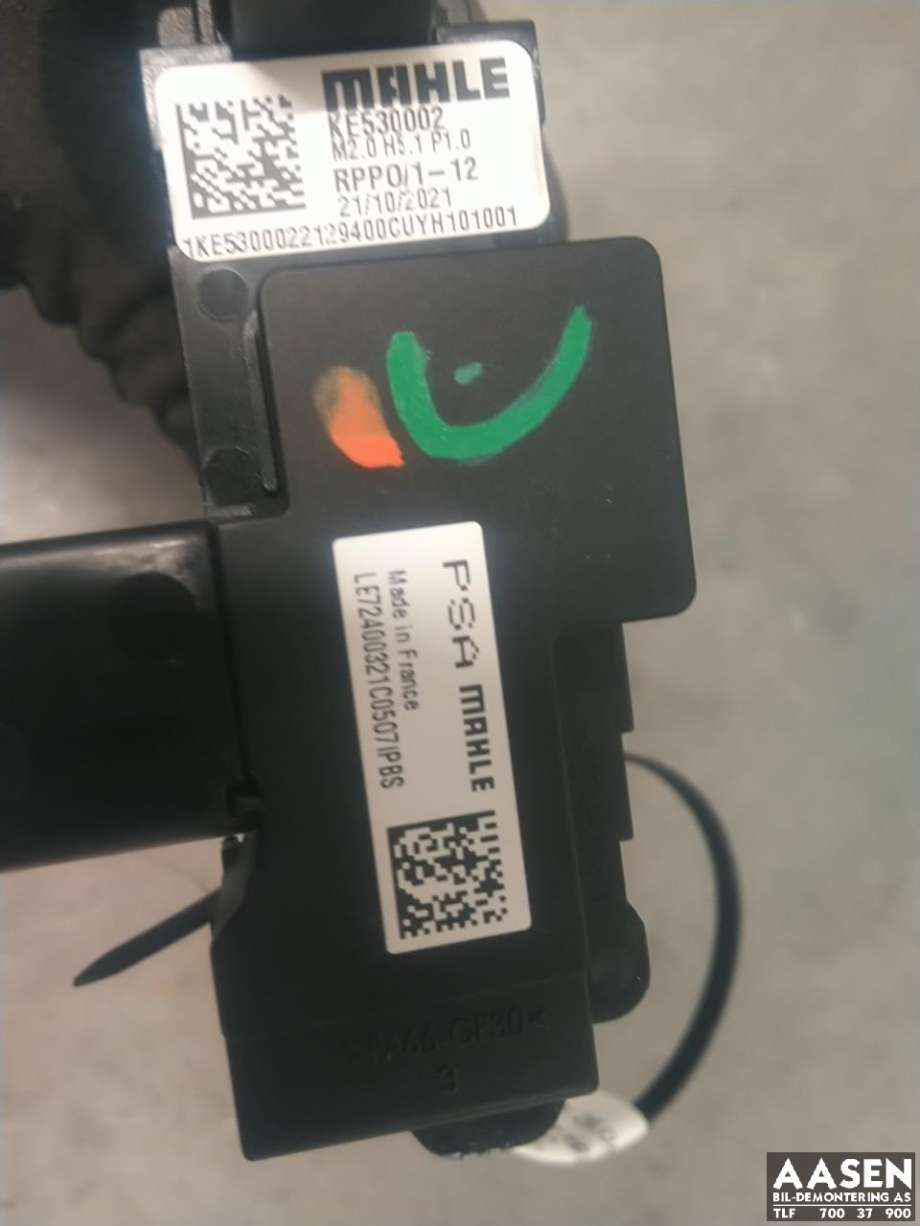 Varmeapparat register til Peugeot e-2008 2019-->>