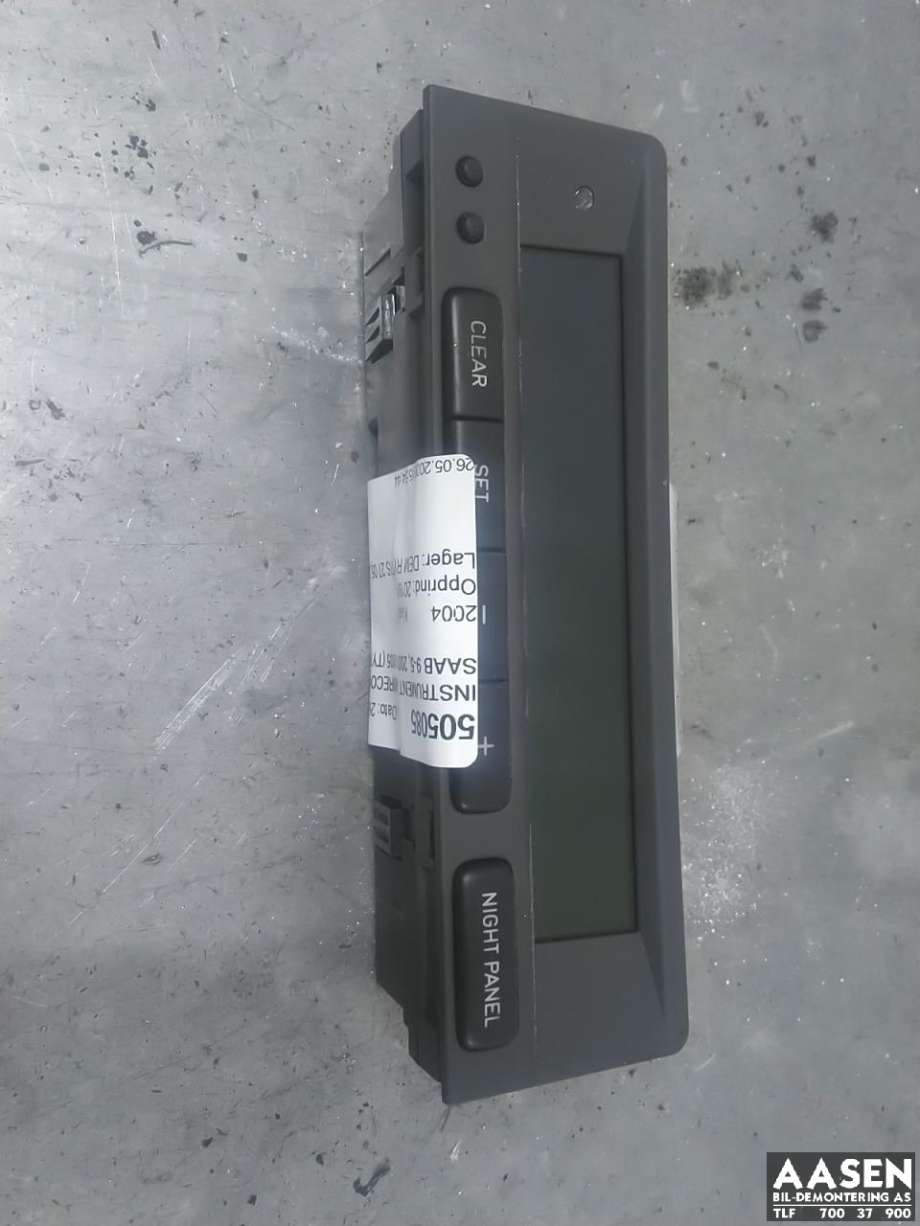 Instrument kjørecomputer til Saab 9-5, 2001-2005 (Type I, Fase 2)  (5376017)
