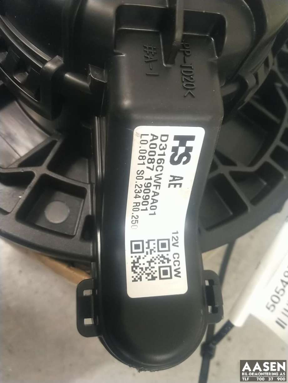 Varmeapparat motor til Hyundai Ioniq Electric 2019-->> (Fase 2)  