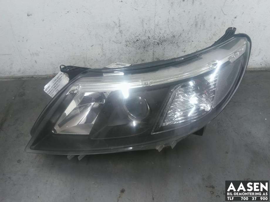 Frontlykt venstre xenon til Saab 9-3, 2008-2011 (Type II, Fase 2)  