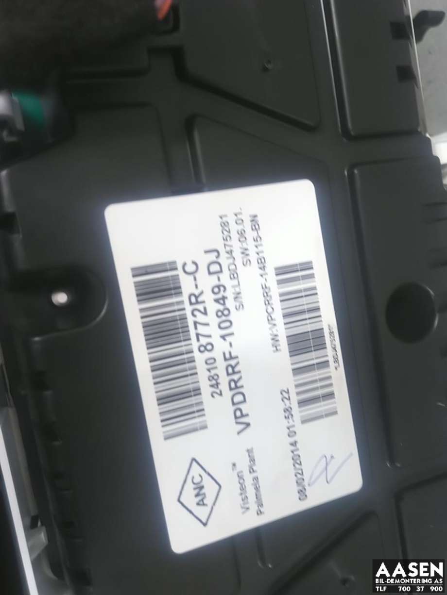 Instrumentpanel til Renault Captur 2013-2020 (Type I)  