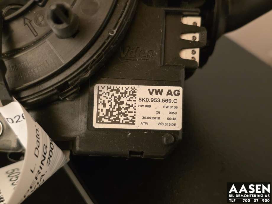 Airbag slepering til Škoda Octavia 2009-2013 (Type II, Fase 2) (5K0 953 569 C|5K0 953 569 H|)