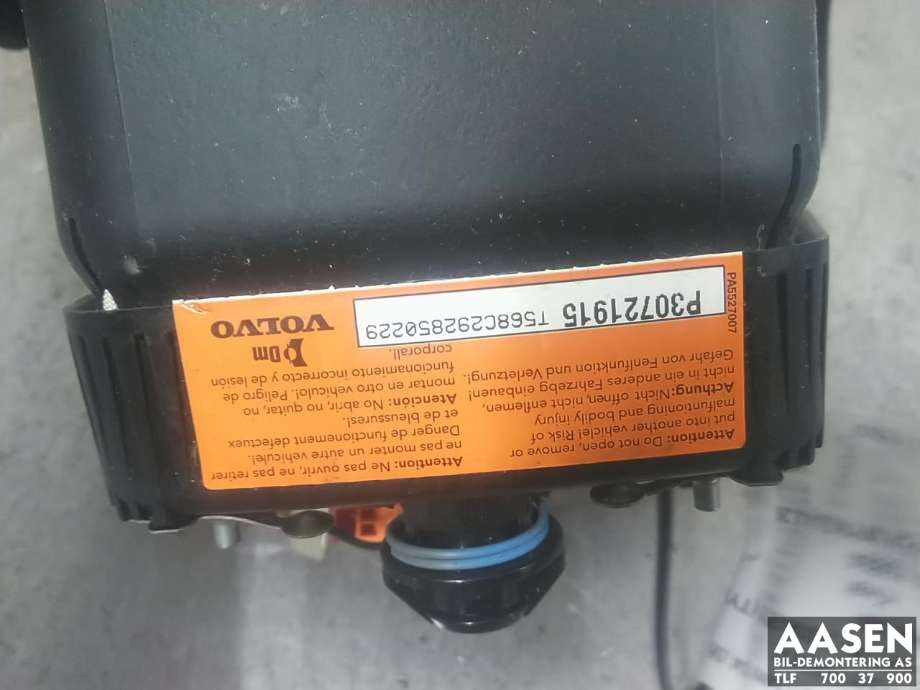 Airbag rattpute til Volvo XC70 2008-2013 (Type II, Fase 1)  