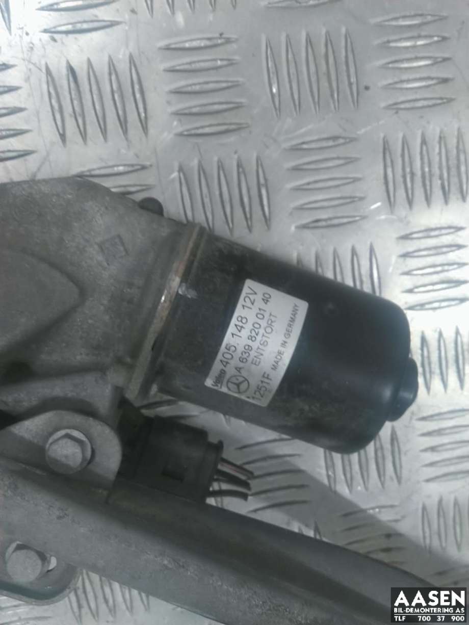 Viskermotor frontrute komplett m/overføring til Mercedes Vito/Viano 2010-2014 (Fase 2) (W639) (W639) 